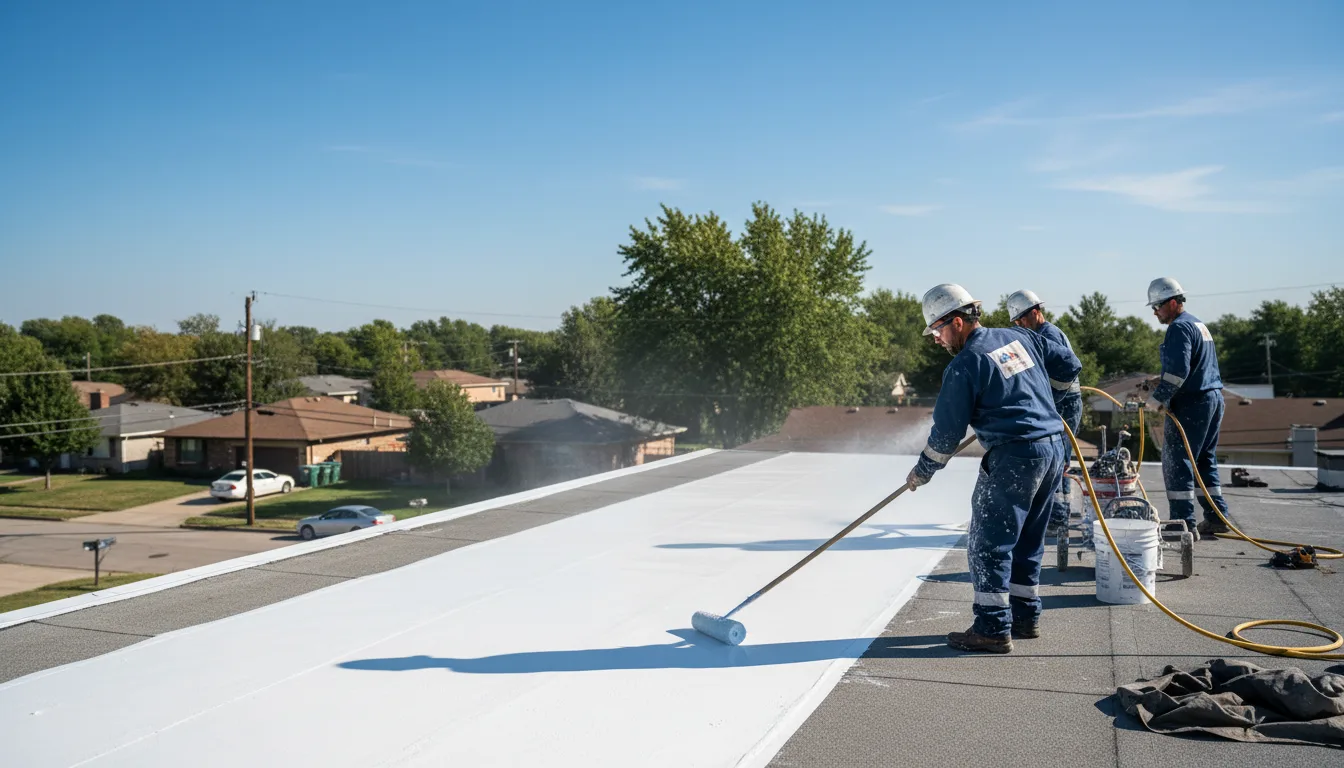 Commercial roof coating in Brussels, WI near me